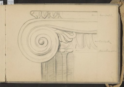 Ornamental border with Ionic capital