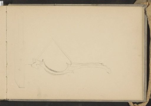 Table leg and shelf
