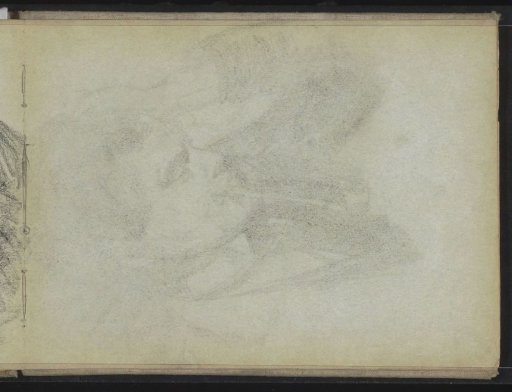 Cast of the chalk drawing on sheet 9 verso