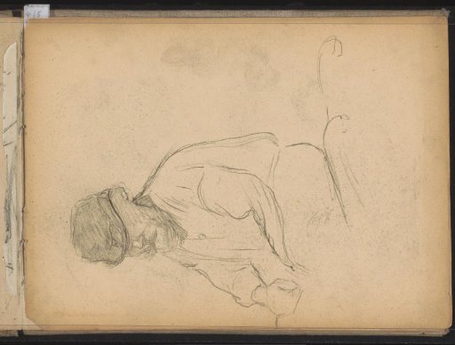 Seated man with a moustache and hat