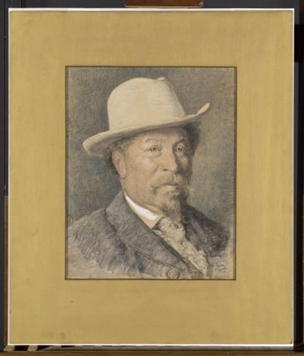 Portrait of the painter Gerardus Johannes Roermeester (1844-1936)