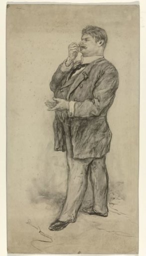 Caricature portrait of Johannes Martinus Vrolijk
