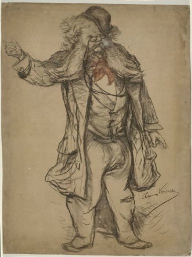 Caricature portrait of Prof. Jan ten Brink