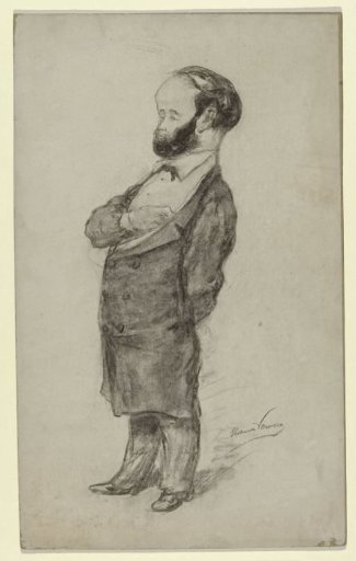 Caricature portrait of the painter Hermanus Gerhardus Wolbers