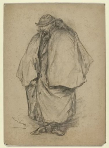 Caricature portrait of the painter Theophile de Bock