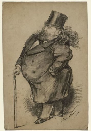 Caricature portrait of Jacob Maris