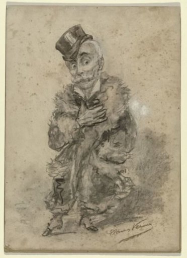 Caricature portrait of Jan Gerard Smits
