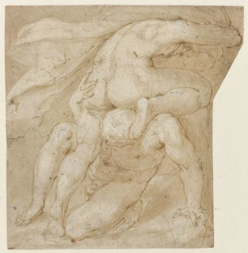 Two climbing men