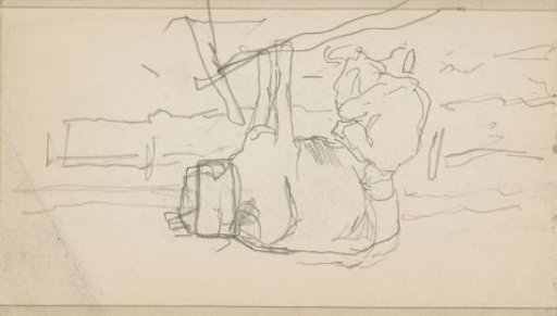 Farmer milking a cow