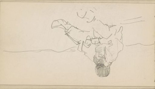 Seated farmer