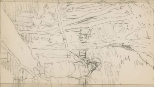 Figure walking on a wooden plank over the water