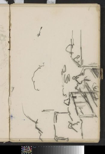 Houses and figures on a quay