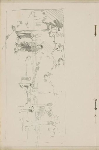 Walking man on a path