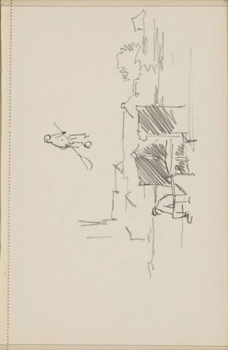 Seated man at a waterfront
