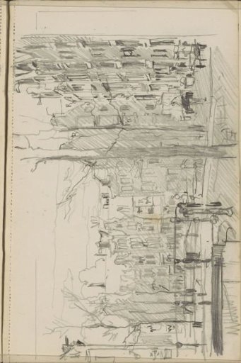 Street along a curved canal