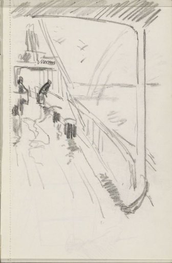 Figures on the deck of a ship