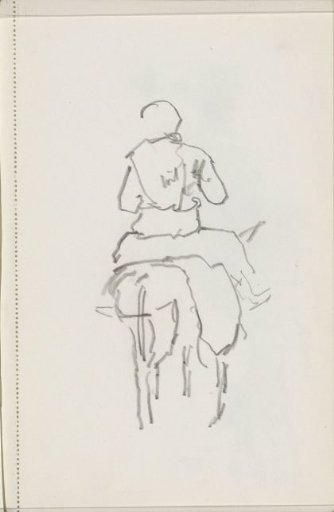 Man in Eastern costume on a donkey