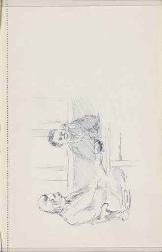Man and woman at a table by a window