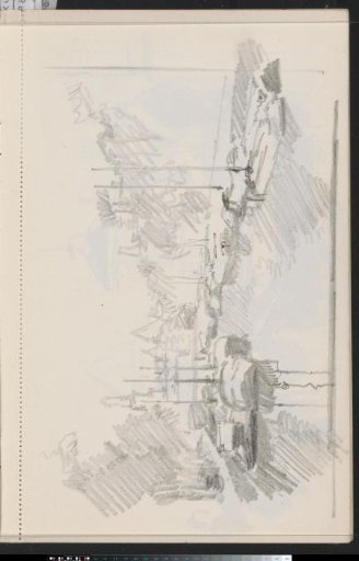 Canal with moored sailing ships