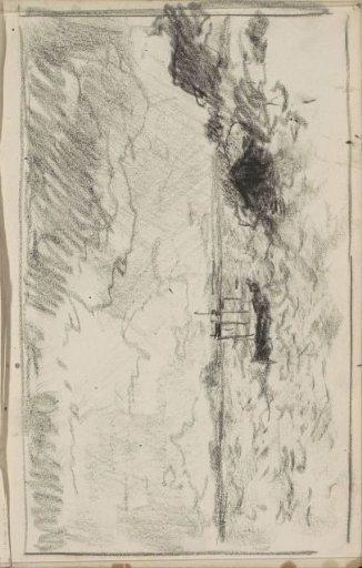 Boat near a cliff on a stormy sea