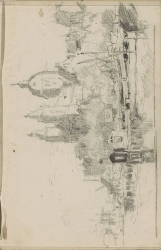View of the Prins Hendrikkade with the Nicolaas Church