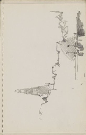 Damrak with the Tower of the Oude Kerk