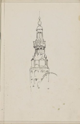 Tower of the Oude Kerk in Amsterdam