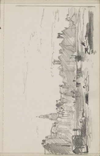 Damrak with the Tower of the Oude Kerk