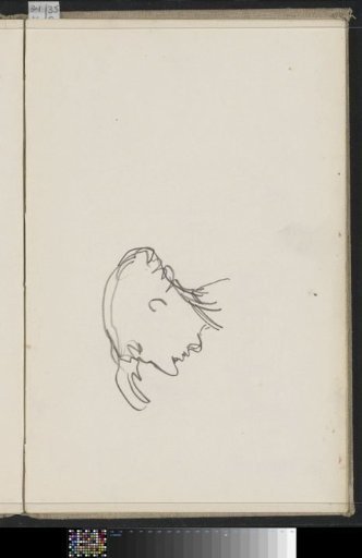Caricatured head