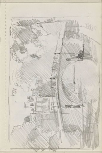 Bridge over a canal in a city