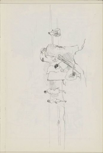 Beach with a figure in a beach chair