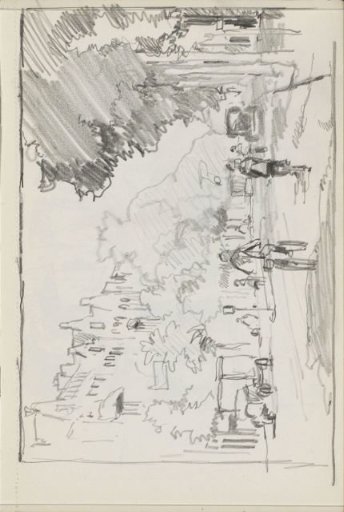 Cyclists and cars on a street