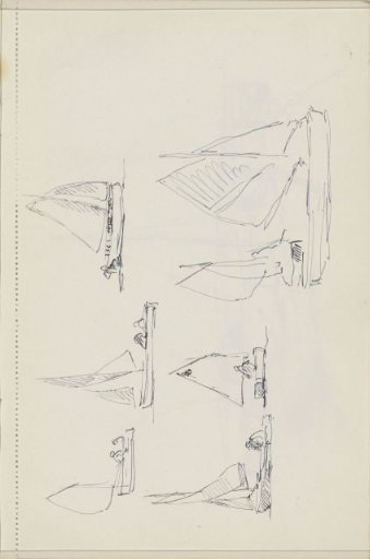 Six sailing boats