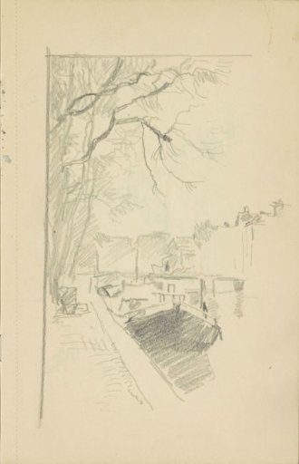 Moored boat at a quay