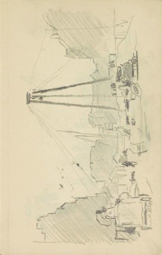 Street with figures and cars