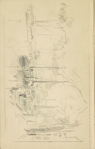 Sailboats in a canal