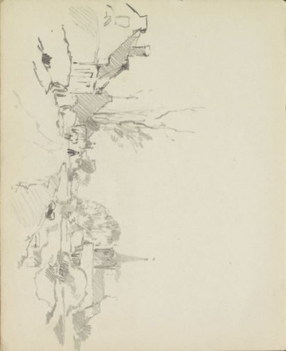 Figures on a village road