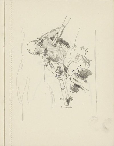 Man rowing with an exposed upper body