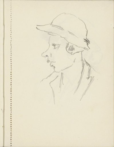 Head of a woman with a hat