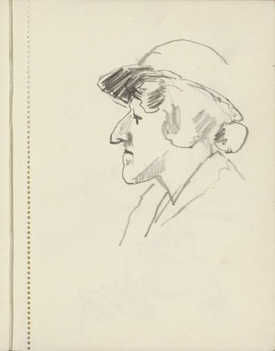 Head of a woman with a hat