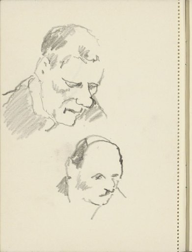 Heads of two men
