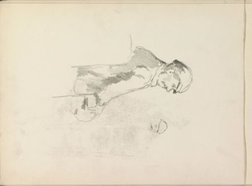 Man with a Cap Sitting on a Chair