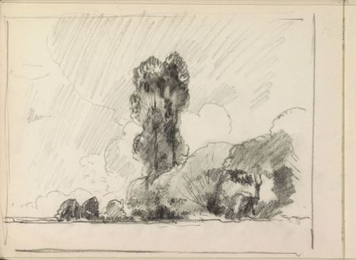 Landscape with Trees and Shrubs