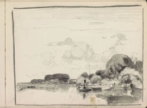 Landscape with a Boat at a Waterside