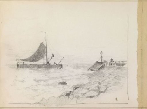 Sailing boat in a bay