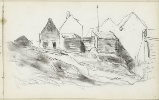Houses on the dune near Scheveningen