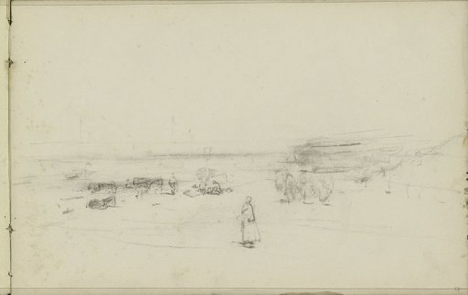 Figures on the beach of Scheveningen