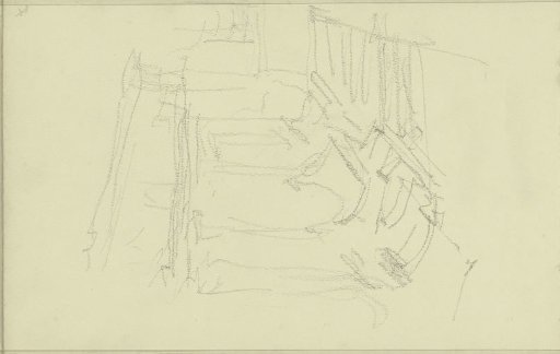 Gallery with arches, possibly a church interior