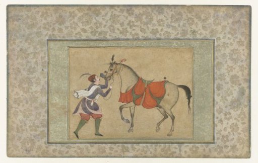Groom with a horse