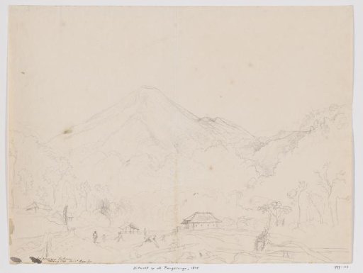 Landscape; view of the Pangrango, West Java